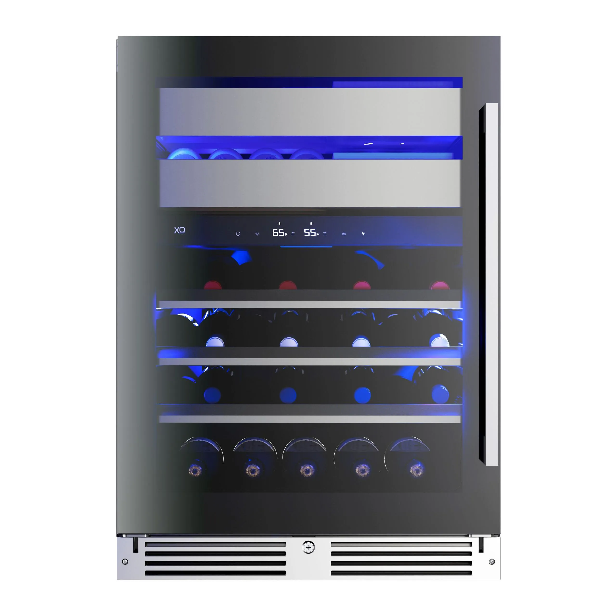 Xo Appliance XOU24WWGBL Wine And Weed 24 Black Glass Lh