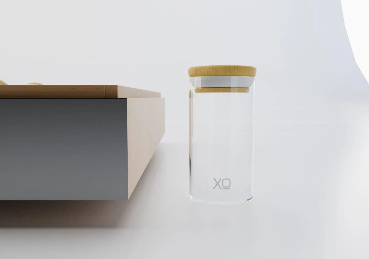 Xo Appliance XOU24WWGBL Wine And Weed 24 Black Glass Lh