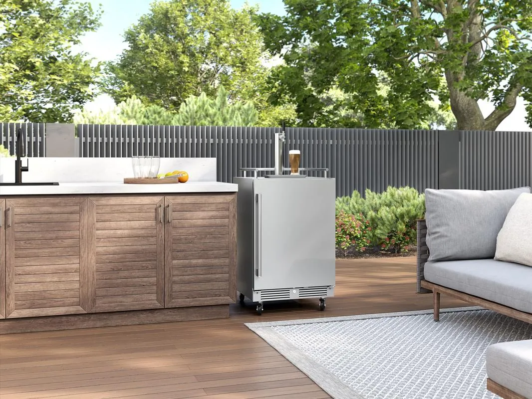 Zephyr PRKB24C01ASOD 24 Outdoor Kegerator & Beverage Cooler
